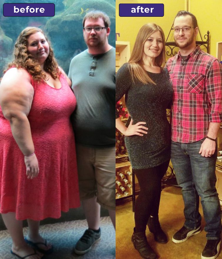 couple before and after comparison image