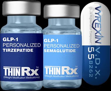 ThinRx products - GLP1 Tirzepatide, Semaglutide and VyRexin